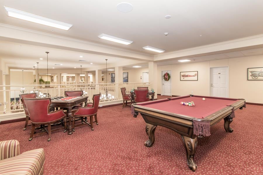 The TV lounge at Parker Place