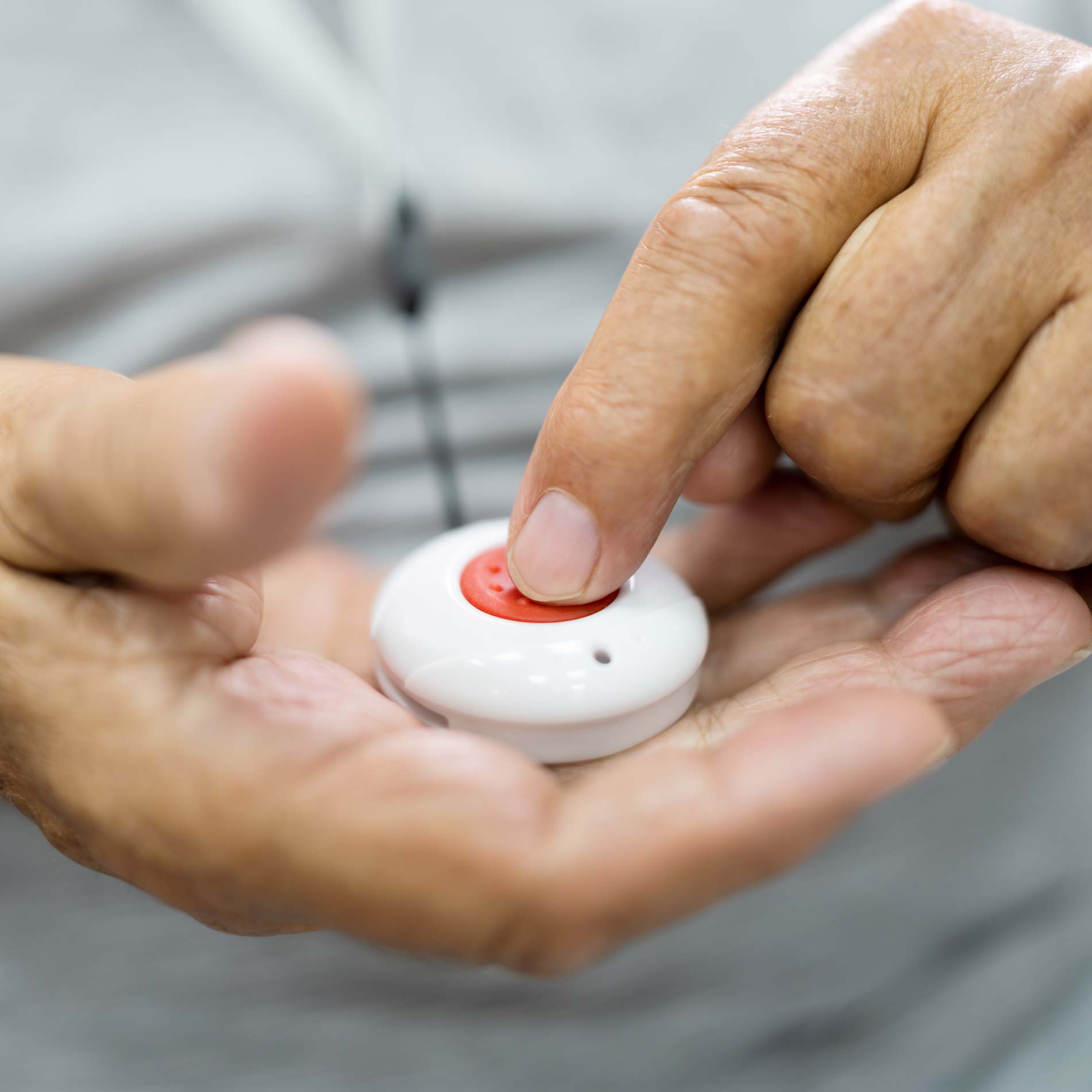 An emergency call button available to Parker Place residents